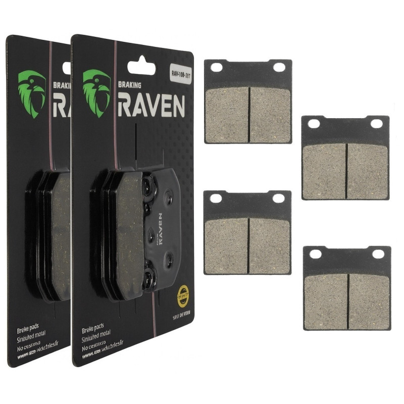 2 Kit plaquettes frein Av Ga et Av Dr Pour Suzuki GSX 750S Katana de 1984 à 1984