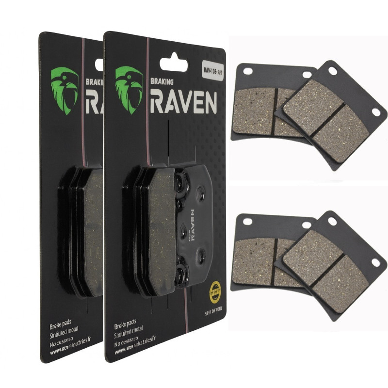 2 Kit plaquettes frein Av Ga et Av Dr Pour Suzuki GSX 1100 F  de 1988 à 1994