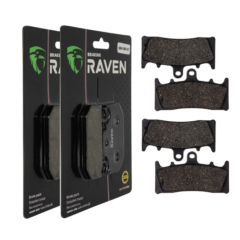 2 Kit plaquettes frein Av Ga et Av Dr Pour Suzuki GSF 1200 Bandit  de 2001 à 2005