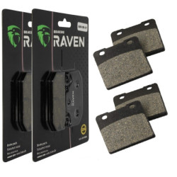 2 Kit plaquettes frein Av Ga et Av Dr Pour Suzuki GSX 1100 E ES EF de 1984 à 1986