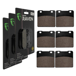 3 Kit plaquettes frein Av G, Av D et Ar Pour Suzuki GSX 1150  de 1985 à 1986