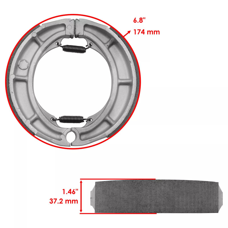 Machoire de frein Arrière Pour Suzuki VS 750 Intruder GL de 1985 à 1991 - Image 2