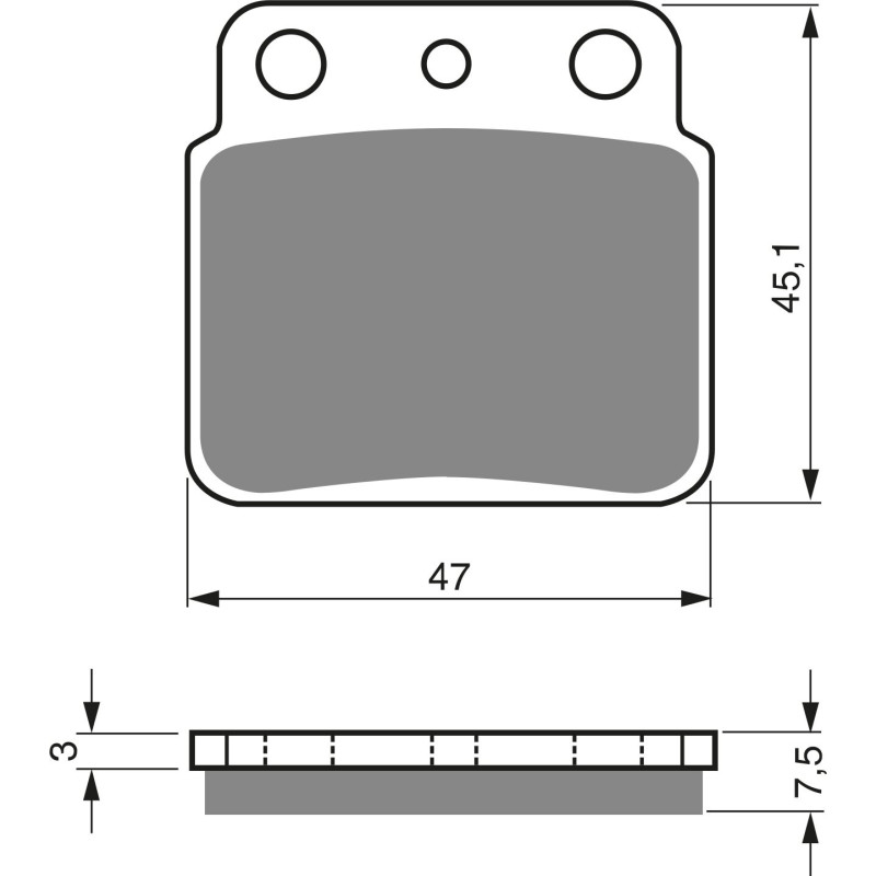 Plaquettes de frein Arrière Pour Suzuki LT-R 450 QuadRacer  de 2006 à 2011 - Image 3