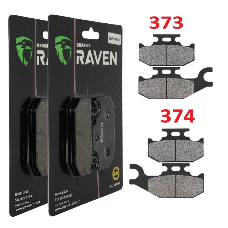 2 Kit plaquettes frein Av Ga et Av Dr Pour Suzuki LT-A 700 KingQuad  de 2005 à 2007