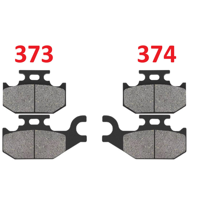 2 Kit plaquettes frein Av Ga et Av Dr Pour Suzuki LT-A 400 Eiger  de 2008 à 2021 - Image 2