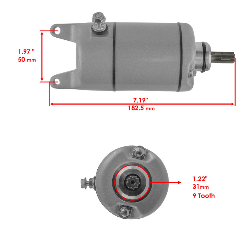 Démarreur pour Suzuki LT-V 700 Twin Peaks  de 2004 à 2005 - Image 2