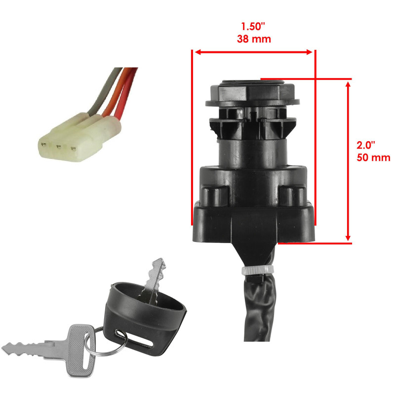 Contacteur À Clé pour Suzuki LT-Z 250 QuadSport  de 2003 à 2010 - Image 2