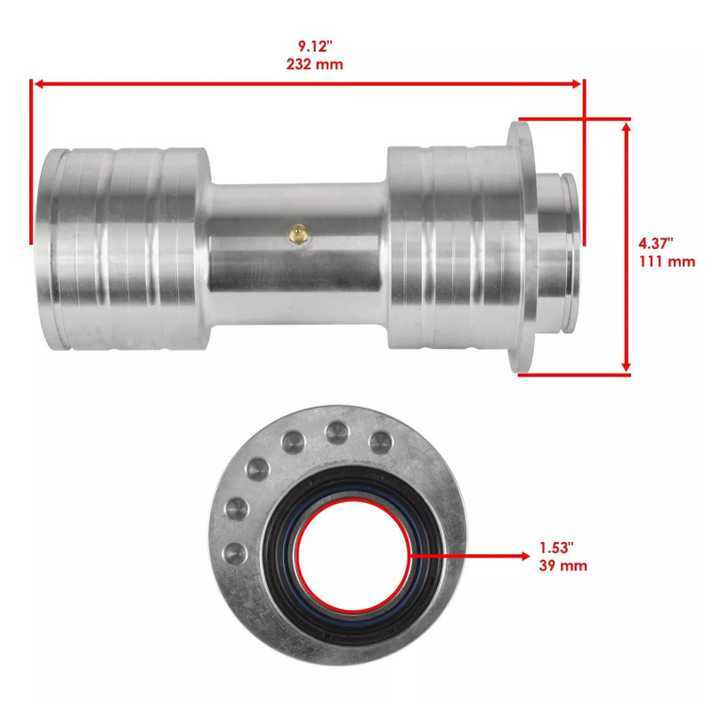 Moyeu arrière complet pour Suzuki LT-R 450 QuadRacer  de 2006 à 2009 - Image 2
