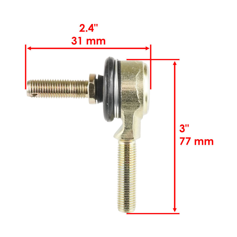 Paire de rotules de direction pour Suzuki LT-A 400 Eiger  de 2002 à 2004 - Image 2