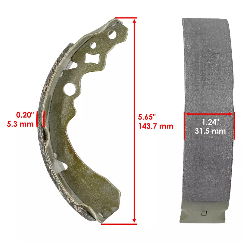 Machoire de frein Av Ga et Av Dr Pour Suzuki LT-F 250 KingQuad  de 1987 à 1998 - Image 2