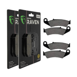 2 Kit plaquettes frein Av Ga et Av Dr Pour Honda TRX 250 Fourtrax R de 1986 à 1989