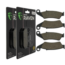 2 Kit plaquettes frein Av Ga et Av Dr Pour Honda TRX 700 XX  de 2008 à 2011