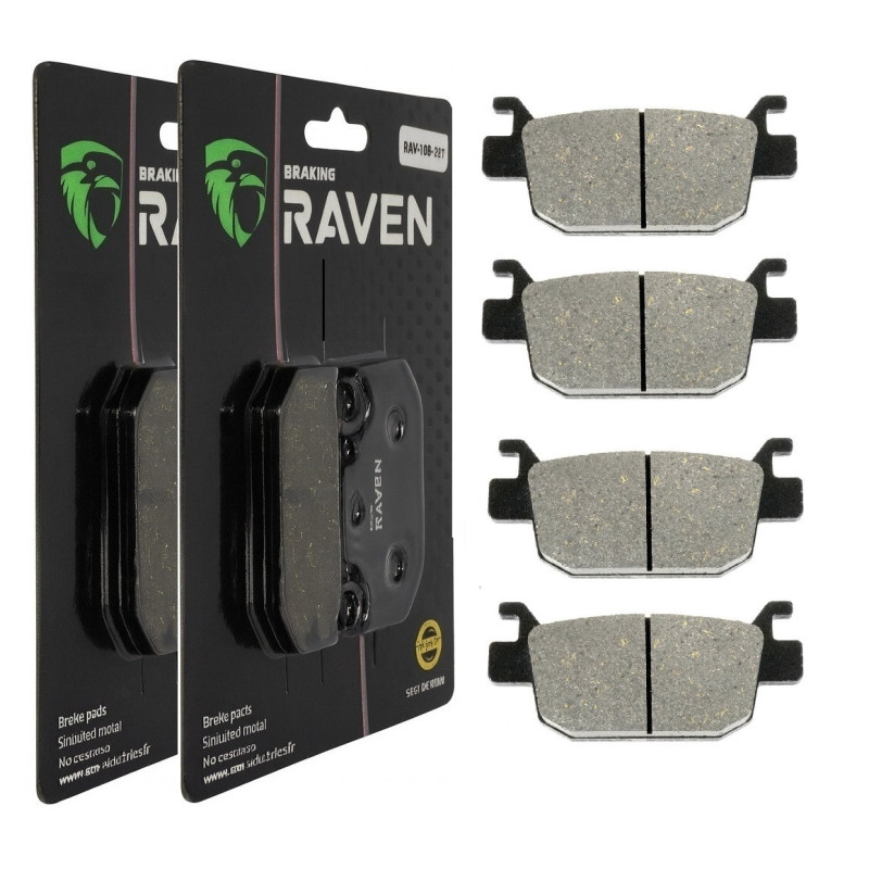 2 Kit plaquettes frein Av Ga et Av Dr Pour Honda TRX 500 Foreman  de 2005 à 2014