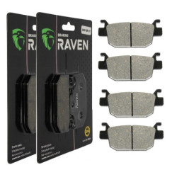 2 Kit plaquettes frein Av Ga et Av Dr Pour Honda TRX 500 Foreman  de 2005 à 2011