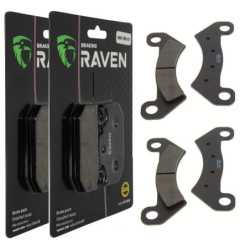 2 Kit plaquettes frein Av Ga et Av Dr Pour Honda TRX 350 FourTrax  de 2000 à 2006