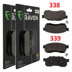 2 Kit plaquettes frein Av Ga et Av Dr Pour Honda SXS 500 Pioneer  de 2015 à 2021