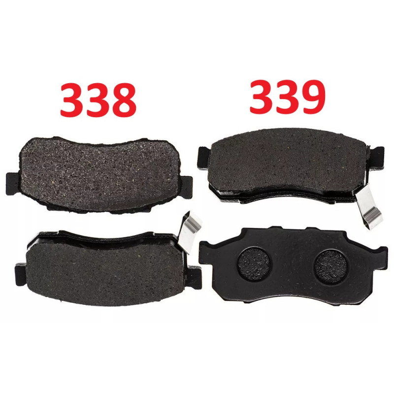 2 Kit plaquettes frein Av Ga et Av Dr Pour Honda SXS 520 Pioneer  de 2021 à Nc - Image 2