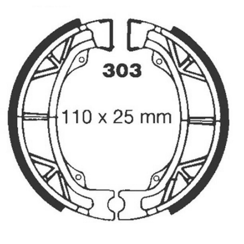 Machoire de frein Avant Pour Honda ATC 125  de 1984 à 1987 - Image 2