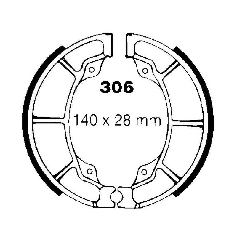 Machoire de frein Arrière Pour Honda TRX 125 FourTrax Fourtrax de 1985 à 1988 - Image 2