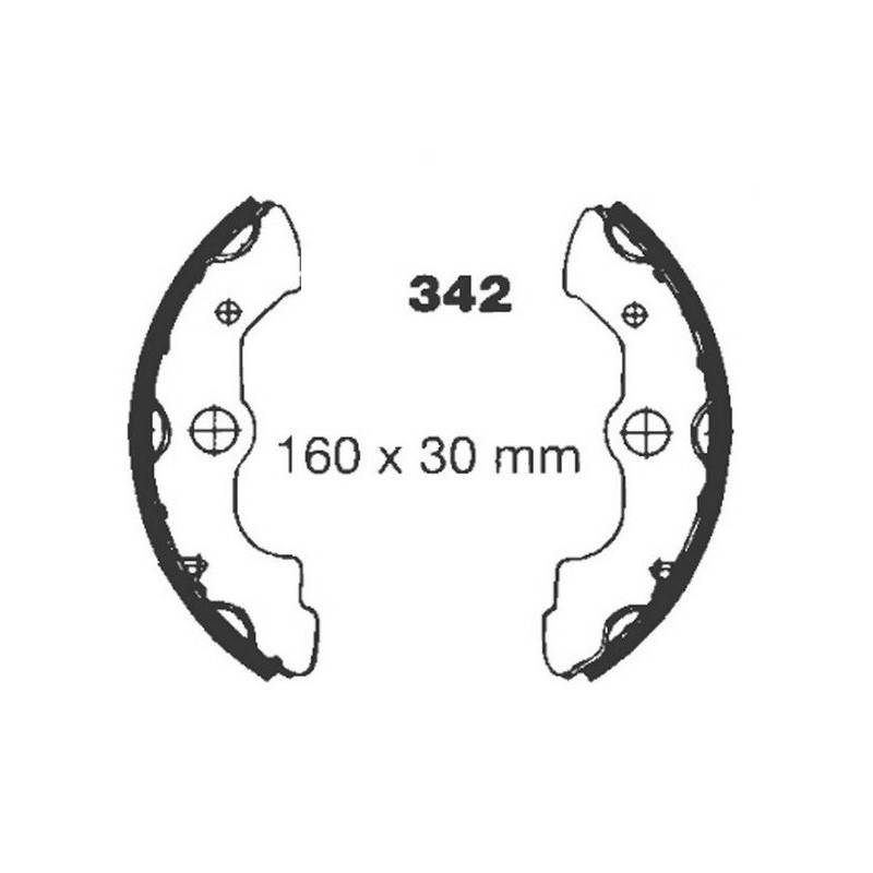 Machoire de frein Av Ga ou Av Dr Pour Honda TRX 350 FourTrax  de 1986 à 1993 - Image 2