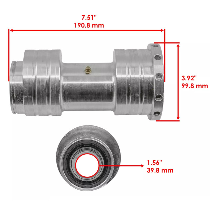 Moyeu arrière complet pour Honda TRX 400 Foreman  de 1999 à 2014 - Image 2