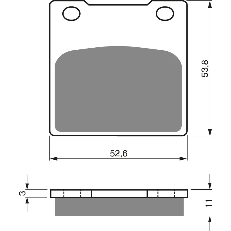Plaquettes de frein Avant Pour Honda CB 250 Nighthawk  de 1978 à 1984 - Image 3
