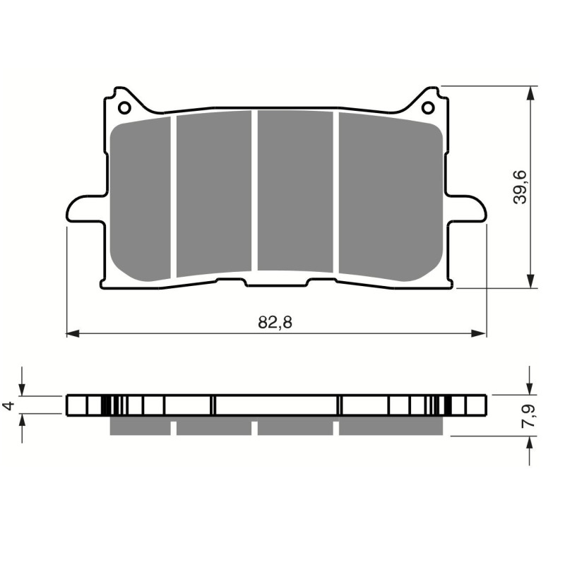 Plaquettes de frein Av Ga ou Av Dr Pour Honda CBR 650 F  de 2018 à 2021 - Image 3