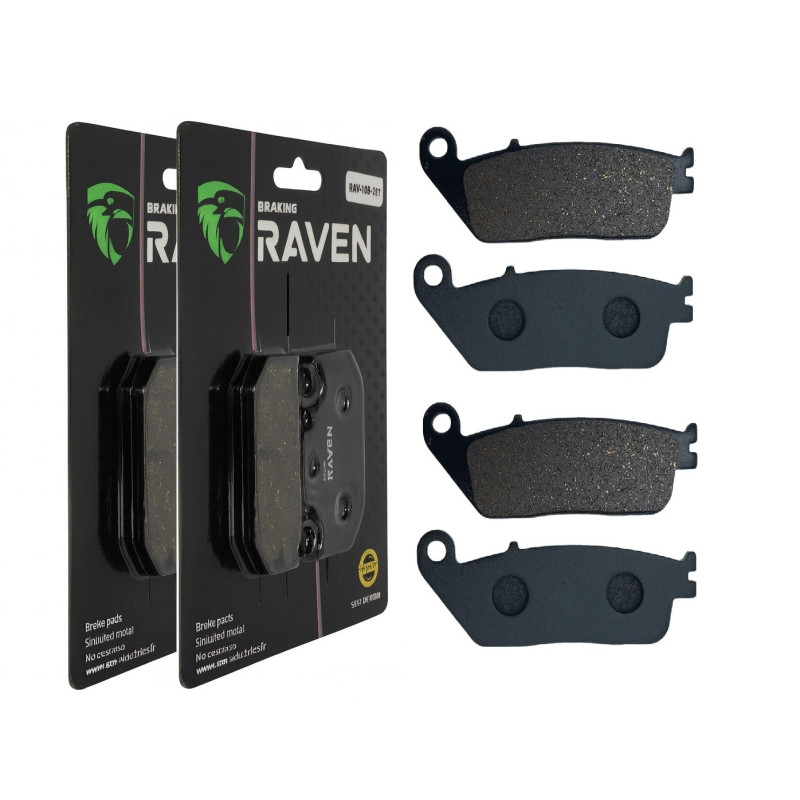 2 Kit plaquettes frein Av Ga et Av Dr Pour Honda CBR 1000 F  de 1989 à 1992