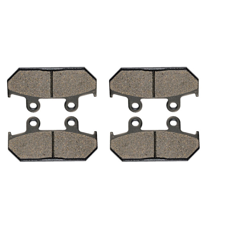 2 Kit plaquettes frein Av Ga et Av Dr Pour Honda CBR 600 F  de 1987 à 1994 - Image 2