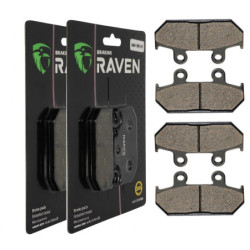 2 Kit plaquettes frein Av Ga et Av Dr Pour Honda VFR 400 R  de 1985 à 1987