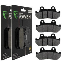 2 Kit plaquettes frein Av Ga et Av Dr Pour Honda VF 1000 Interceptor  de 1984 à 1986