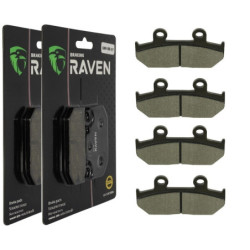 2 Kit plaquettes frein Av Ga et Av Dr Pour Honda CBR 750 Super Aero  de 1987 à Nc