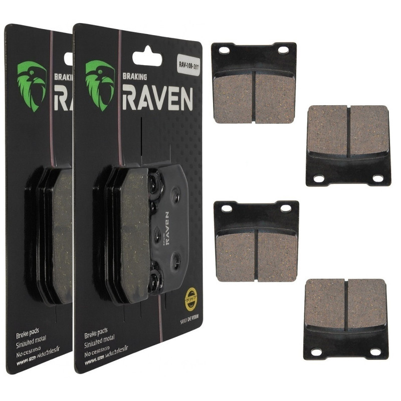 2 Kit plaquettes frein Av Ga et Av Dr Pour Honda CB 650 Nighthawk  de 1978 à 1981