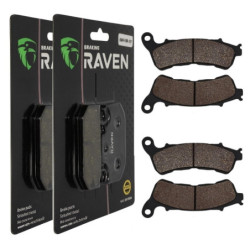 2 Kit plaquettes frein Av Ga et Av Dr Pour Honda VFR 800 Interceptor  de 2006 à 2011