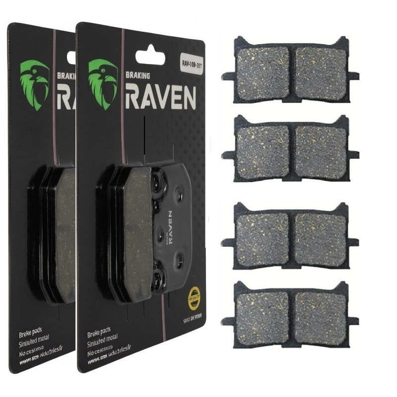 2 Kit plaquettes frein Av Ga et Av Dr Pour Honda Africa Twin 1000  de 2016 à 2020