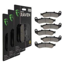 3 Kit plaquettes frein Av G, Av D et Ar Pour Honda CBR 1000 F  de 1993 à 1999