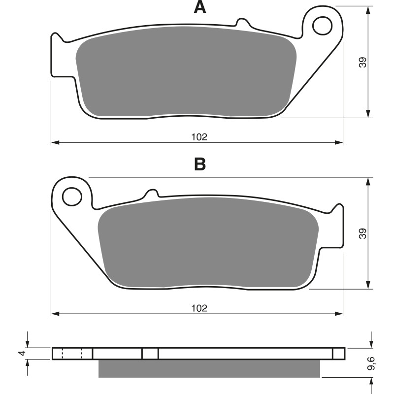 Plaquettes de frein Avant Pour Honda CMX Rebel 300  de 2018 à 2020 - Image 3
