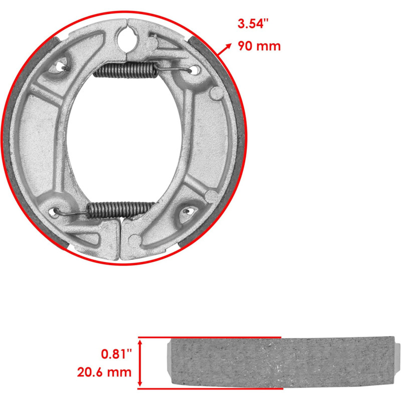 Machoire de frein Avant Pour Honda CRF 70 F  de 2004 à 2012 - Image 2