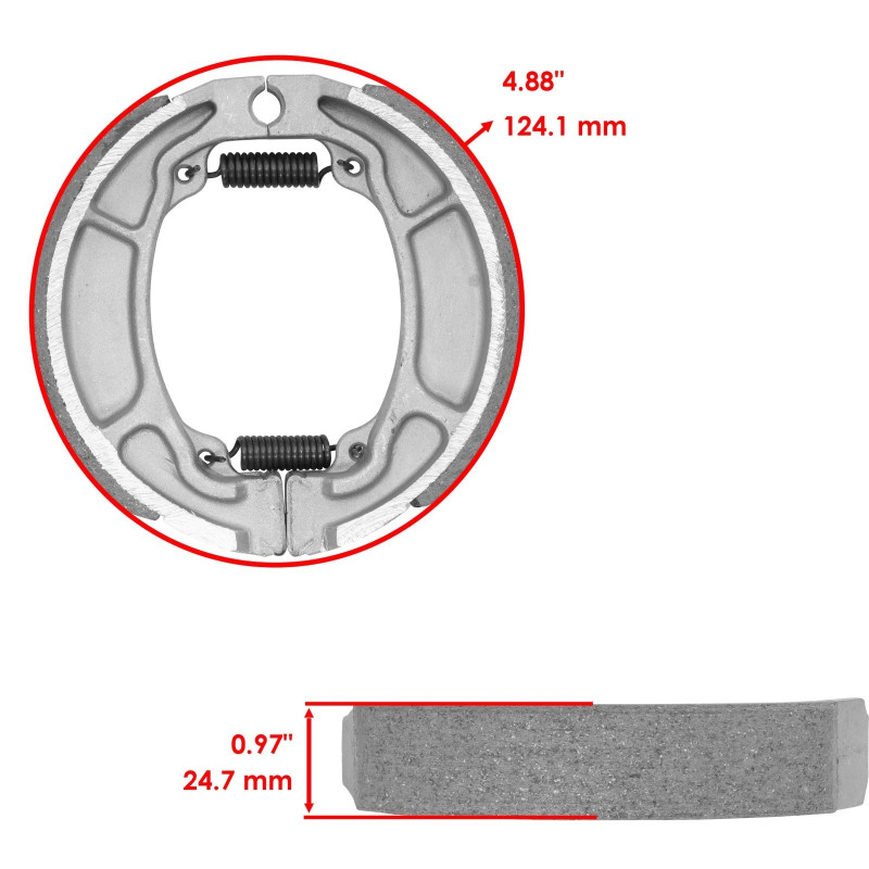 Machoire de frein Arrière Pour Honda NES 125  de 2000 à 2006 - Image 2