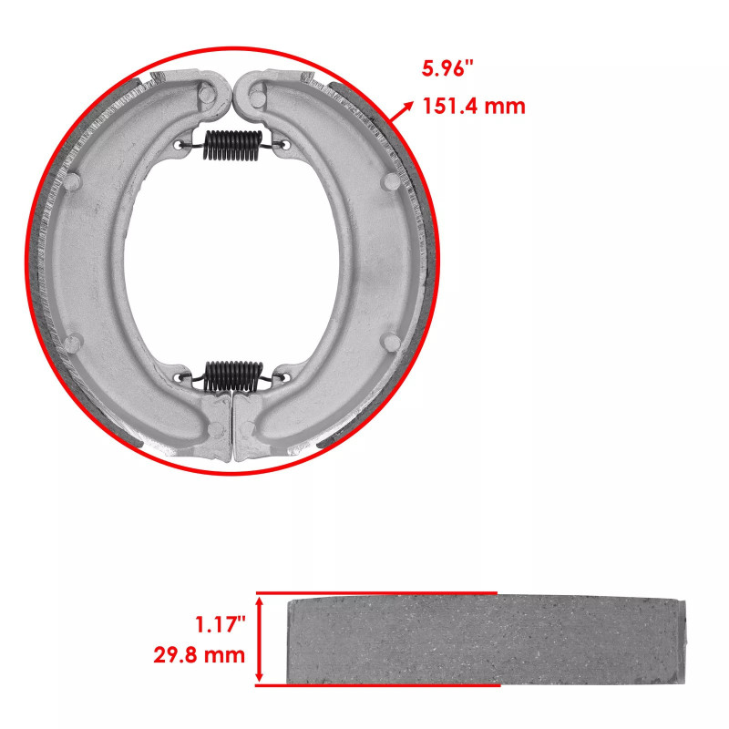 Machoire de frein Arrière Pour Honda TRX 250 Fourtrax  de 1985 à 1987 - Image 2