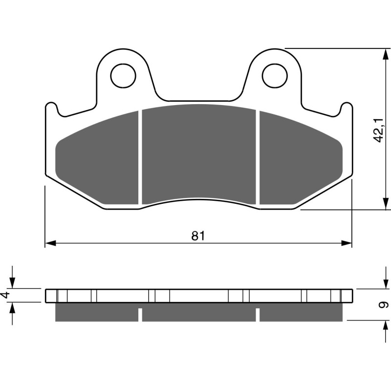 Plaquettes de frein Arrière Pour Suzuki Burgman 400 AN  de 2001 à 2006 - Image 3