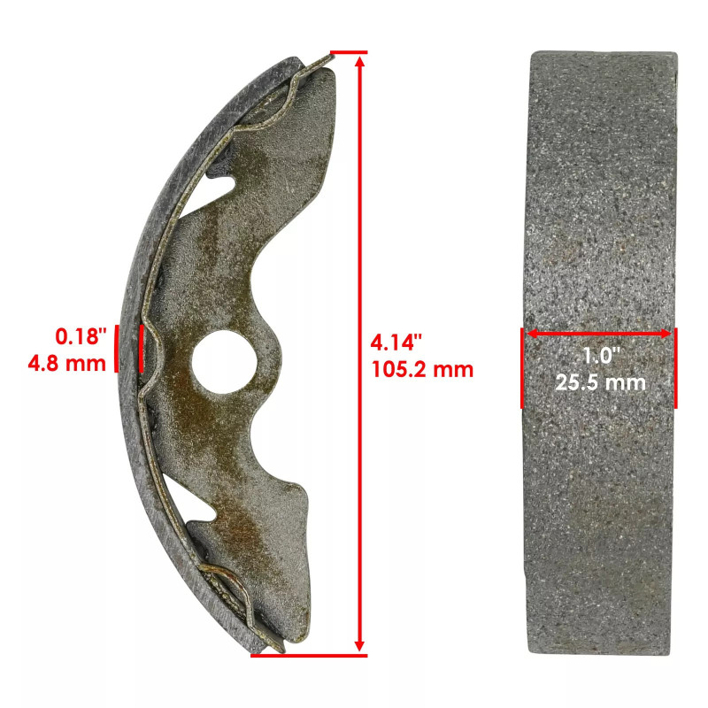 Machoire de frein Av Ga et Av Dr Pour Honda TRX 200 Fourtrax  de 1986 à 1997 - Image 2