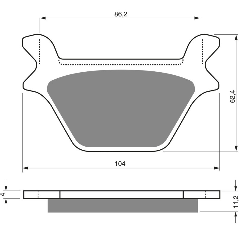 Plaquettes de frein Arrière Pour Harley-davidson Sportster 1200 Sport XL1200S de 1996 à 1999 - Image 3
