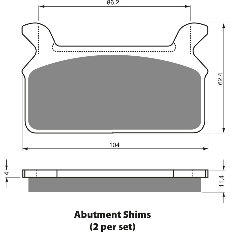 Plaquettes de frein Arrière Pour Harley-davidson Touring Ultra FLHTCUI de 1995 à 1999 - Image 3