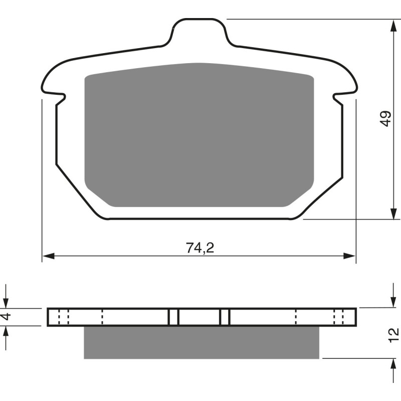 Plaquettes de frein Arrière Pour Harley-davidson Sportster 883 XLH de 1985 à 1986 - Image 3