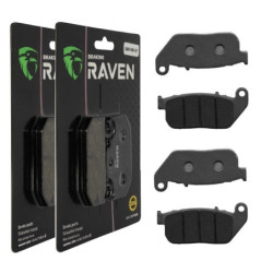 2 Kit plaquettes frein Av Ga et Av Dr Pour Harley-davidson Sportster 883 XL de 2004 à 2013