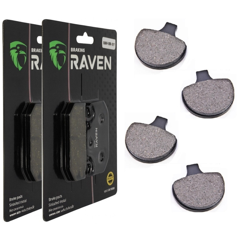 2 Kit plaquettes frein Av Ga et Av Dr Pour Harley-davidson Police Electra Glide FLHTPI de 1999 à 2001