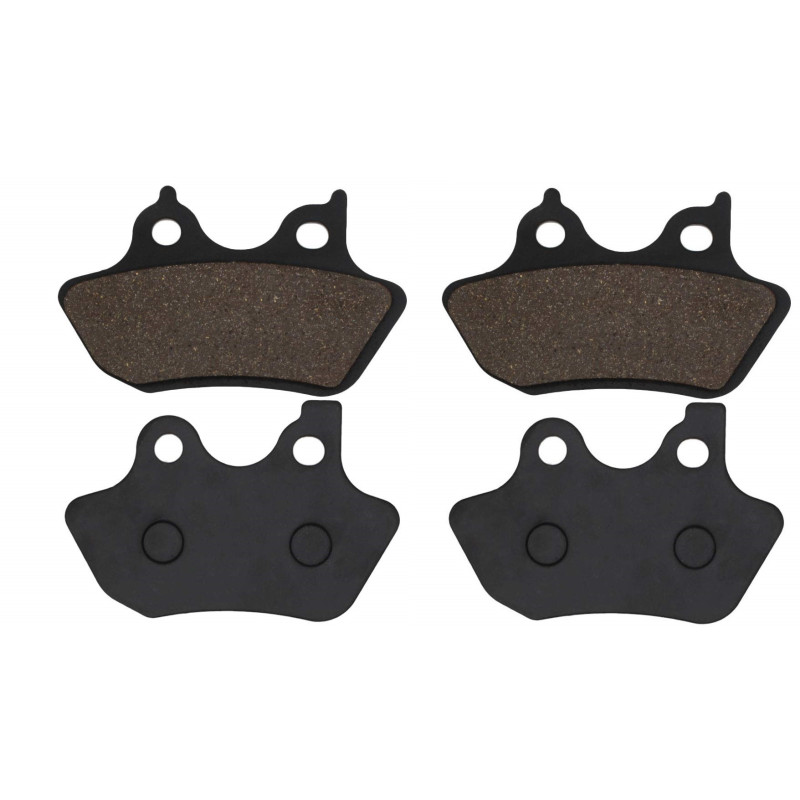 2 Kit plaquettes frein Av et Ar Pour Harley-davidson Cvo Dyna FXDSE de 2007 à 2007 - Image 2