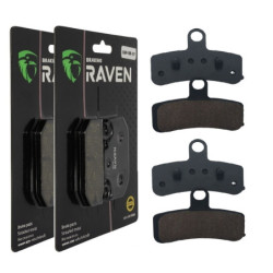 2 Kit plaquettes frein Av Ga et Av Dr Pour Harley-davidson Dyna Low Rider FXDL de 2014 à 2017