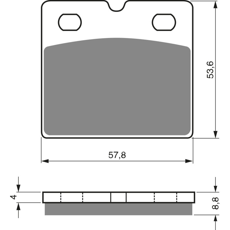 Plaquettes de frein Av Ga ou Av Dr Pour Bmw K 100 RT  de 1989 à 1989 - Image 3